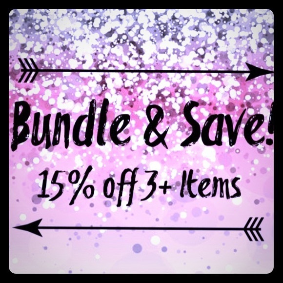 BUNDLE 15% off 3+